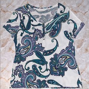 ⭐️ CROFT & BARROW CLASSIC BUTTON TEE (LIKE NEW)